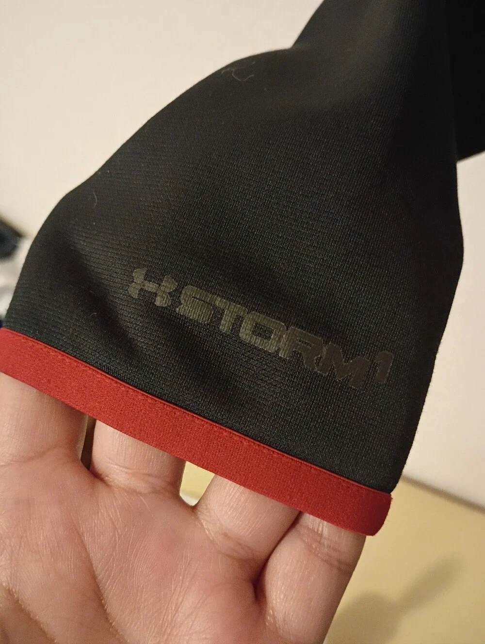 Under Armour Boys Black Sweater with Red Logo Accents